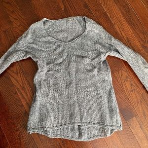 Grey V Neck Sweater